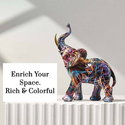 Creative Graffiti Elephant Figurine - Woof Lamp