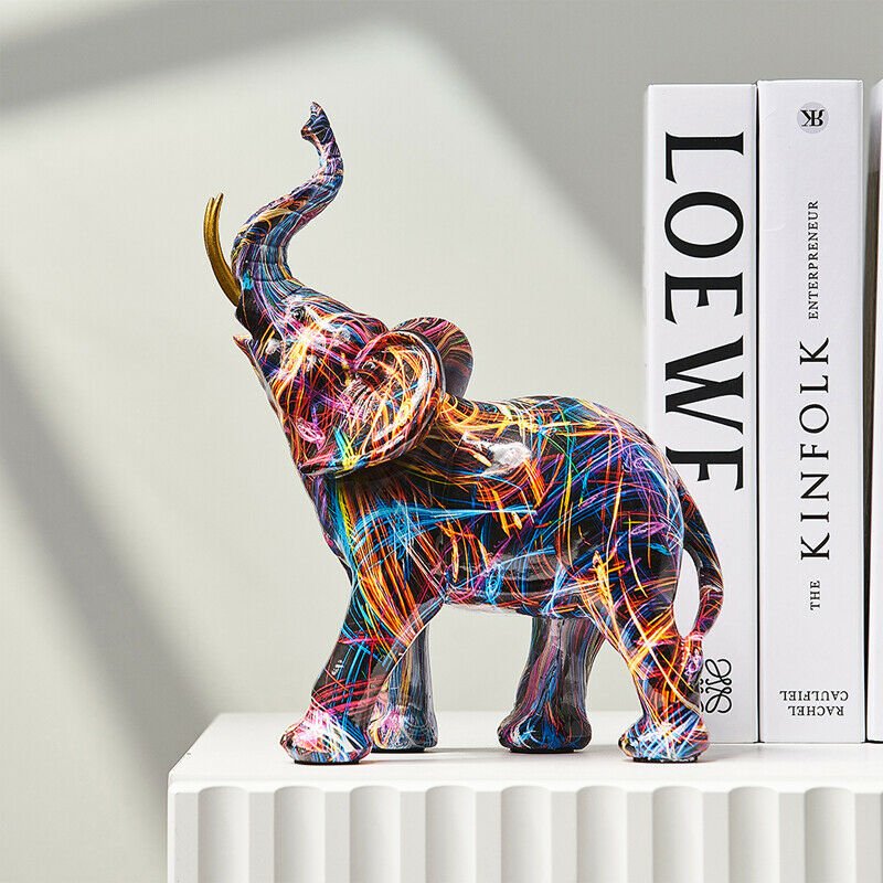 Creative Graffiti Elephant Figurine - Woof Lamp